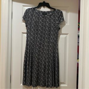 Black and White Patterned Dress